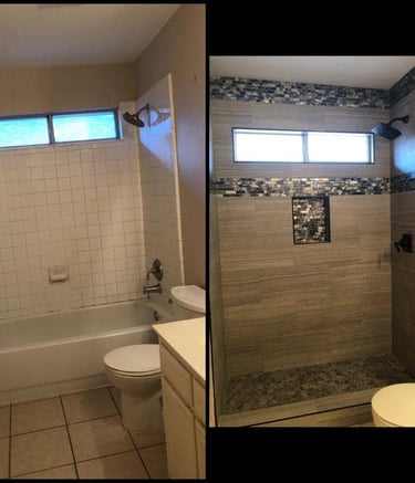 Affordable Showers specializes in bathroom remodeling, tub-to-shower conversions, vinyl showers