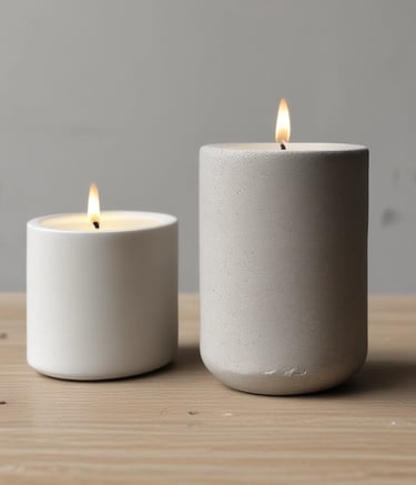 A beautifully crafted stone candle vessel showcasing intricate designs.