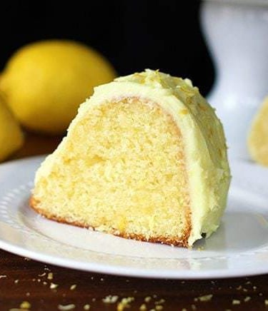 A bright, refreshing treat featuring a soft, moist, and buttery sponge that is heavily infused with
