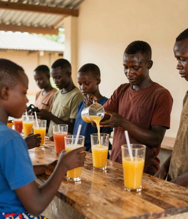 Youth participating in a lively workshop about making safe choices and building resilience.