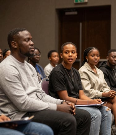 Community leaders and faith representatives in a meeting, planning strategies to reduce alcohol-related harm.