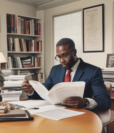 Team meeting discussing legal operations around a conference table.