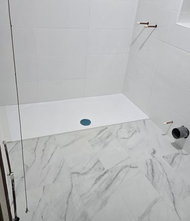 Bathroom renovation and construction work by Eagle Nottingham Construction Ltd