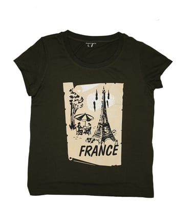 Printed Ladies T Shirt Recycled fabric