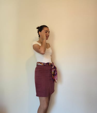 transformation et upcycling vêtement en jupe