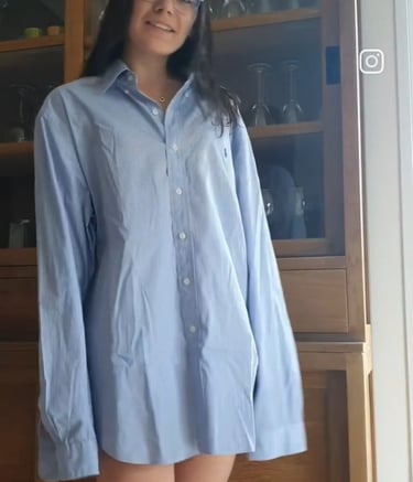 chemise avant transformation dans l'atelier Lillois