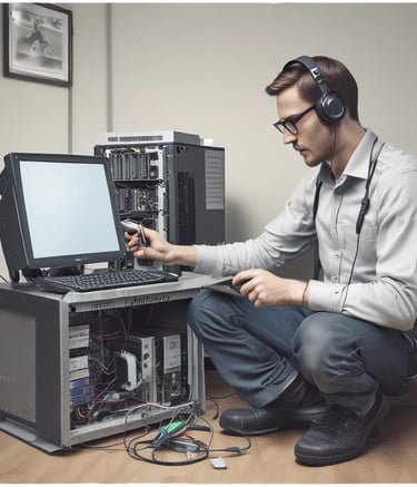 person holding space gray iPhone 6 displaying i design and develop experiences that make people's lives simple text