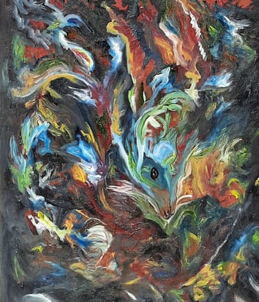shaman-oil-painting-Studio-Ananta-spiritual-libre-essence-anuragk-gupta