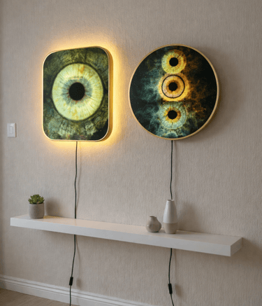 The Oculis Işıklı Cam Tablo