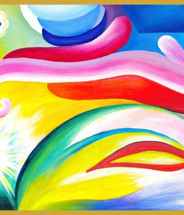 Personalized intuitive Reiki art acrylic painting soul path portrait