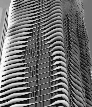 aqua building downtown chicago architecture fine art photography