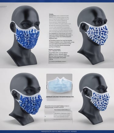 blanco y azul instrucciones para reemplazo de mascarilla