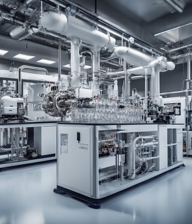 Several rows of solar panels are arranged on a grassy hillside, surrounded by dense green trees, suggesting a focus on renewable energy.