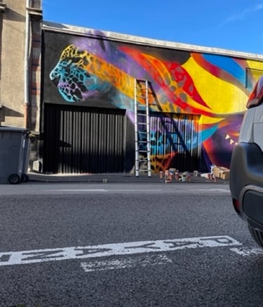 une fresque en cour de création