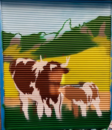 un graffiti en cour de création 