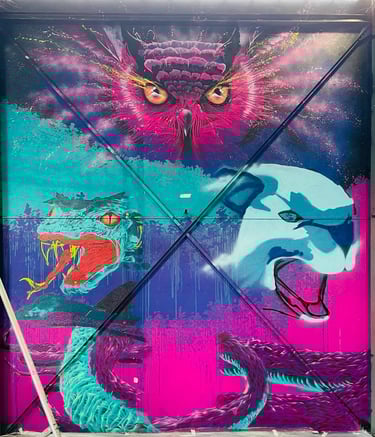 une fresque en cour de création