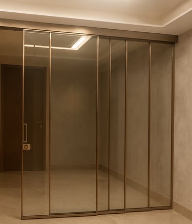 Telescopic slider doors