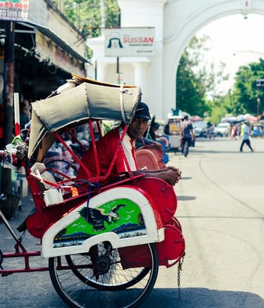 Becak Traditional Publik Transport