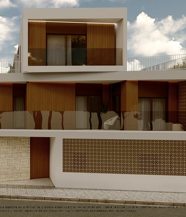 a house with a balcony and a balcony