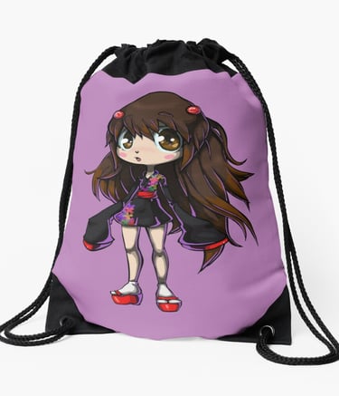 ANU Cartoon Character on TOTE BAG or BACKPACK