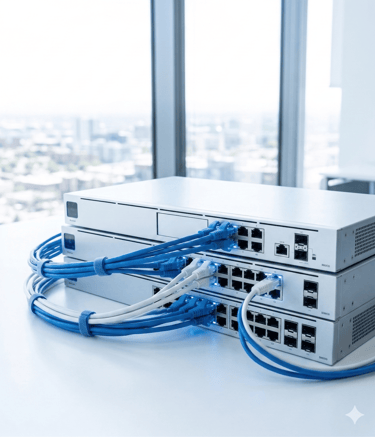 Professional network configuration and hardware by JAMS Web Hub.