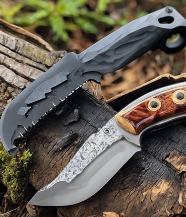 black and silver pocket knife on brown wooden table