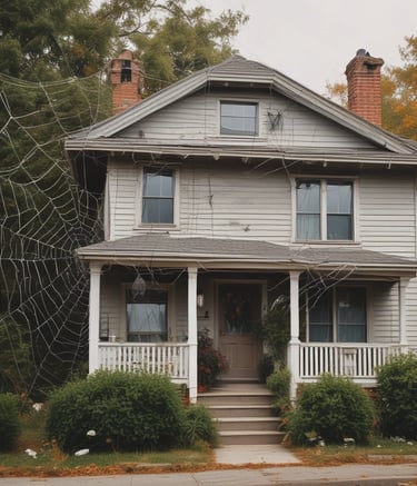 A small green insect with long antennae is perched on a piece of rough, textured wood. The background appears to be a blurred natural setting, likely outdoors, with some greenery visible.