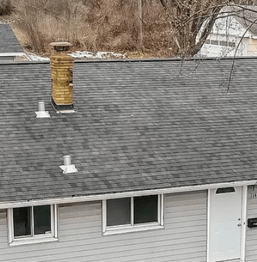 "New asphalt shingle roof installation by Golden Hammer Construction in Twin cities