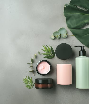 a variety of cosmetics products including body butter and body butter