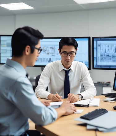 A team of developers collaborating on a software project.