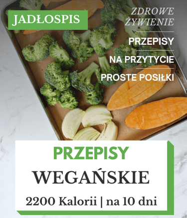 dieta wegańska odchudzająca jadłospis 2200 kcal