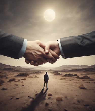 A stylized, green geometric logo resembling overlapping lines forms the central focus. Below the logo, the text 'Open AI' is displayed in a golden hue. The background features a pattern of concentric, reflective circles with a teal tint on a dark surface.