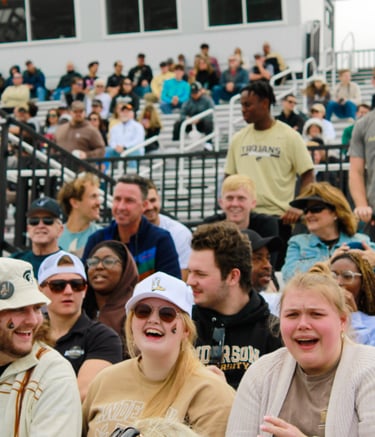 Photo of crowd at AU football game