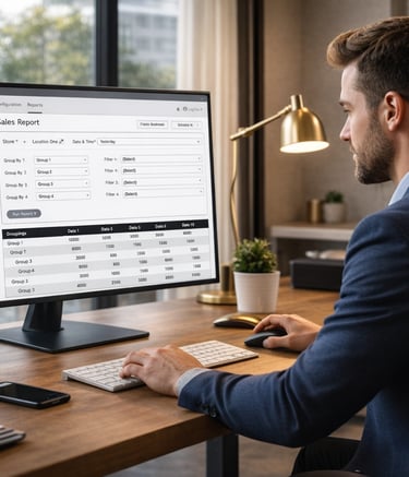 Individual working on F&B Enterprise Reporting & Analytical platform