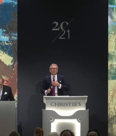 Christie's, auction, Chrome productions, auctioneer, LED, CT, 