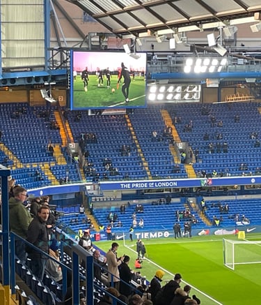 Chelsea FC, Sports Presentation, big screens
