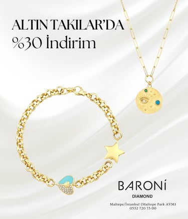 Baroni Post Tasarımı  mineli Altın