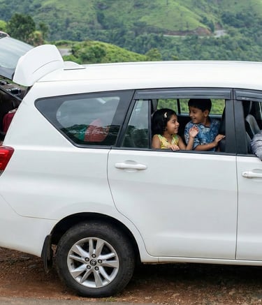 Family-friendly car rental for comfortable travel journeys