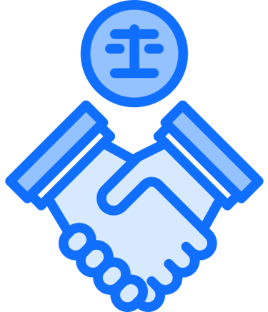 a handshake with a hand holding a handshake