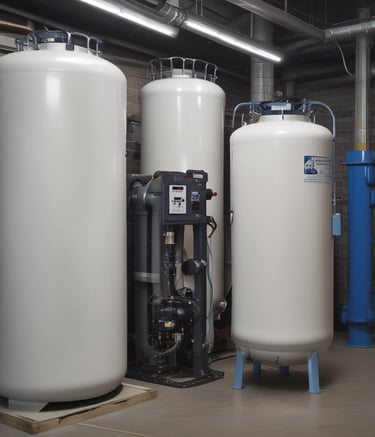 A close-up view of a metal kettle pouring hot water into a filter placed over a cup. Steam is visibly rising from the water, adding a sense of warmth and freshness to the image. The background is blurred, focusing attention on the kettle and cup.