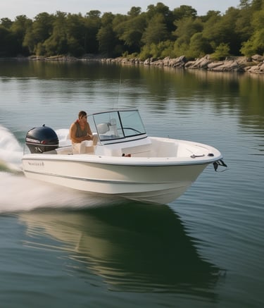A classic car with a shiny exterior is prominently displayed. The vehicle features iconic detailing such as a front grille emblem and retro wheels. Nearby, another vintage car can be partially seen. The image is in black and white, highlighting the car's sleek lines and design.