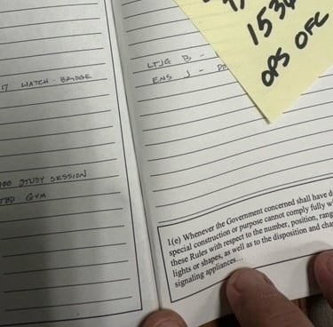 a person holding a notepad with a note on it