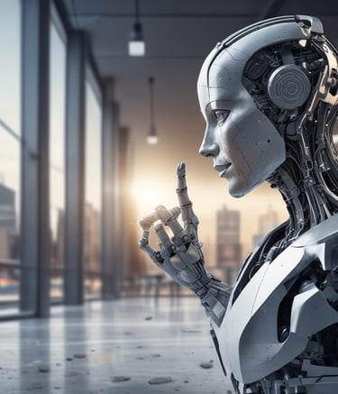 A digital rendering of an electronic circuit board, with a central black chip featuring the text 'CHAT GPT' and 'Open AI' in gradient colors. The background consists of a pattern of interconnected triangular plates, illuminated with a blue and purple glow, adding a futuristic feel.