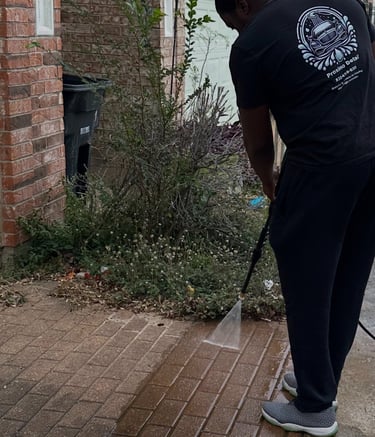 Driveway pressure washing Houston