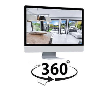 Une visite virtuelle intégrée à votre site internet.