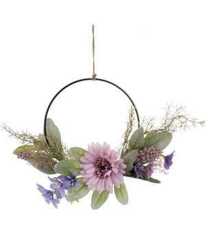 faux flower wreath workshop