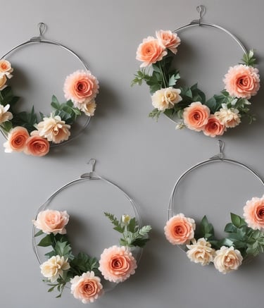 faux floral wreaths