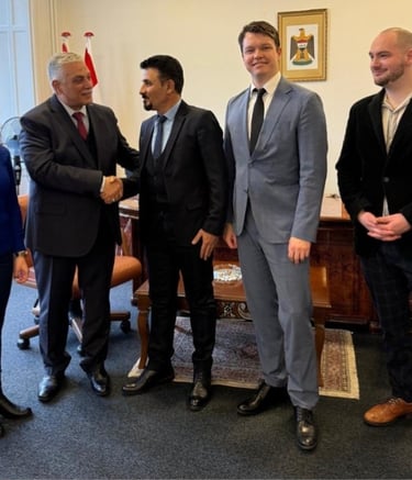 Meeting with the ambassador of Iraq in Copenhagen, Denmark. 2024.