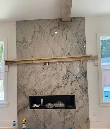 Sea Pearl quartzite sample for luxury kitchens