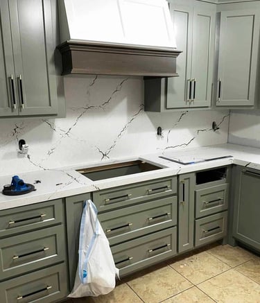 High-end quartz design with marble-like appearance